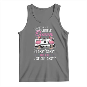 Funny Camping RV Tank Top Camper Queen Classy Sassy And A Bit Smart Assy TS14 Black Heather Print Your Wear