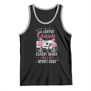 Funny Camping RV Tank Top Camper Queen Classy Sassy And A Bit Smart Assy TS14 Black Athletic Heather Print Your Wear