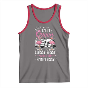 Funny Camping RV Tank Top Camper Queen Classy Sassy And A Bit Smart Assy TS14 Deep Heather Red Print Your Wear