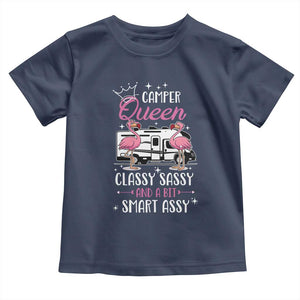 Funny Camping RV Toddler T Shirt Camper Queen Classy Sassy And A Bit Smart Assy TS14 Navy Print Your Wear