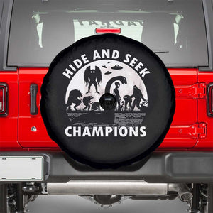 Hide And Seek Champions Spare Tire Cover Funny Cryptid Cryptozoology TS14 Black Print Your Wear