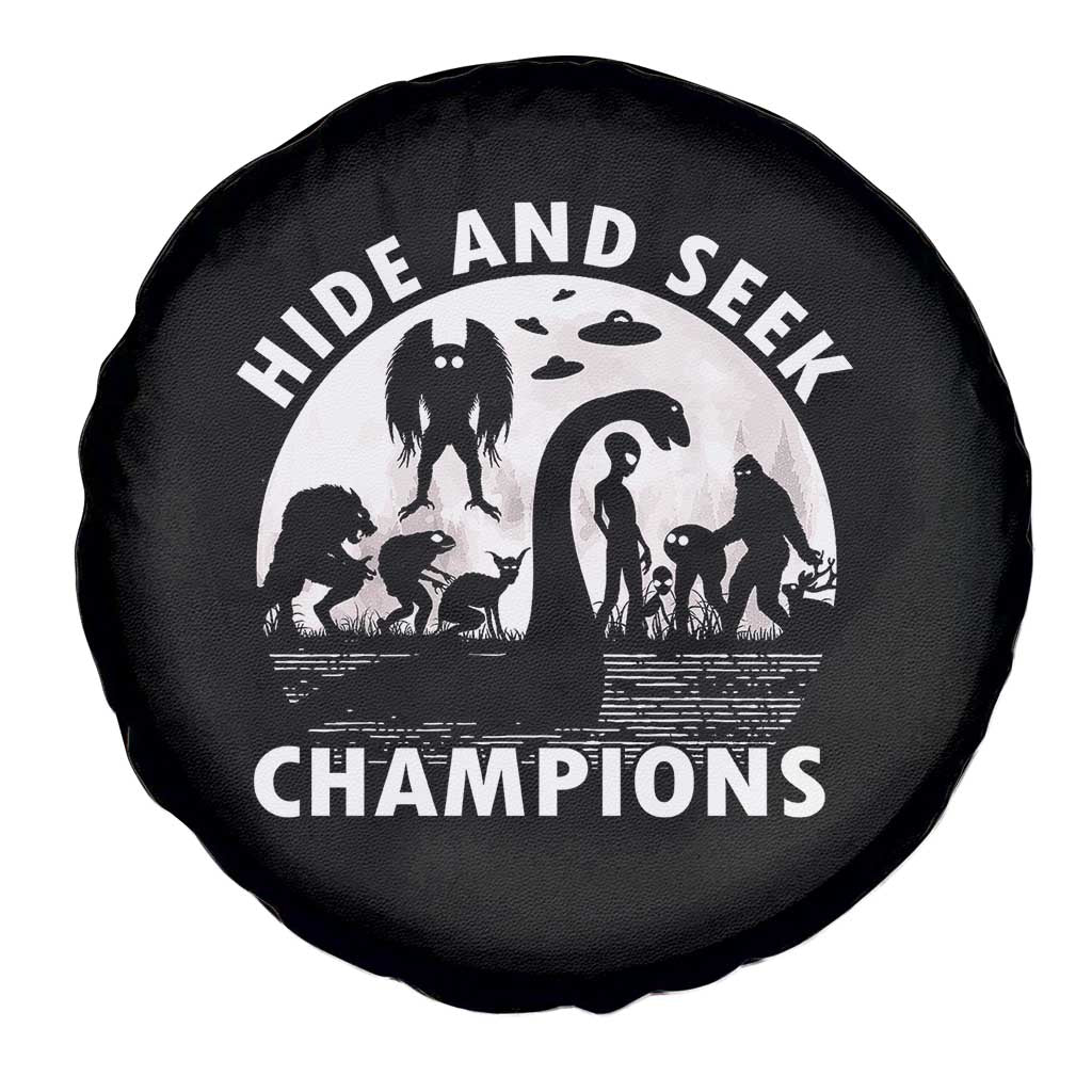 Hide And Seek Champions Spare Tire Cover Funny Cryptid Cryptozoology TS14 Print Your Wear