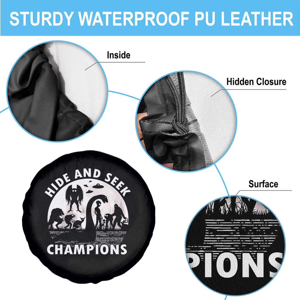 Hide And Seek Champions Spare Tire Cover Funny Cryptid Cryptozoology TS14 Print Your Wear