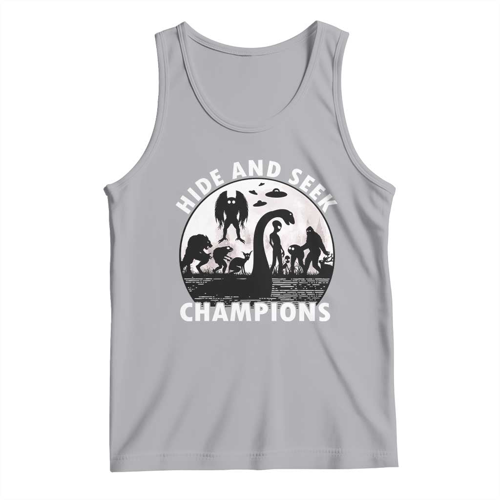 Hide And Seek Champions Tank Top Funny Cryptid Cryptozoology TS14 Athletic Heather Print Your Wear