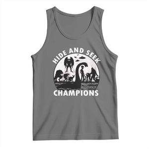 Hide And Seek Champions Tank Top Funny Cryptid Cryptozoology TS14 Black Heather Print Your Wear