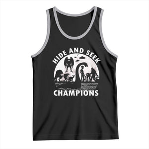 Hide And Seek Champions Tank Top Funny Cryptid Cryptozoology TS14 Black Athletic Heather Print Your Wear