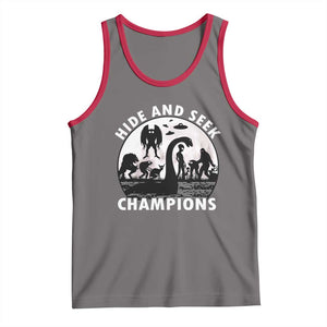 Hide And Seek Champions Tank Top Funny Cryptid Cryptozoology TS14 Deep Heather Red Print Your Wear