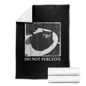 Do Not Perceive Me Funny Meme Cat Lover Throw Blanket Funny Cat Sarcstic Meme