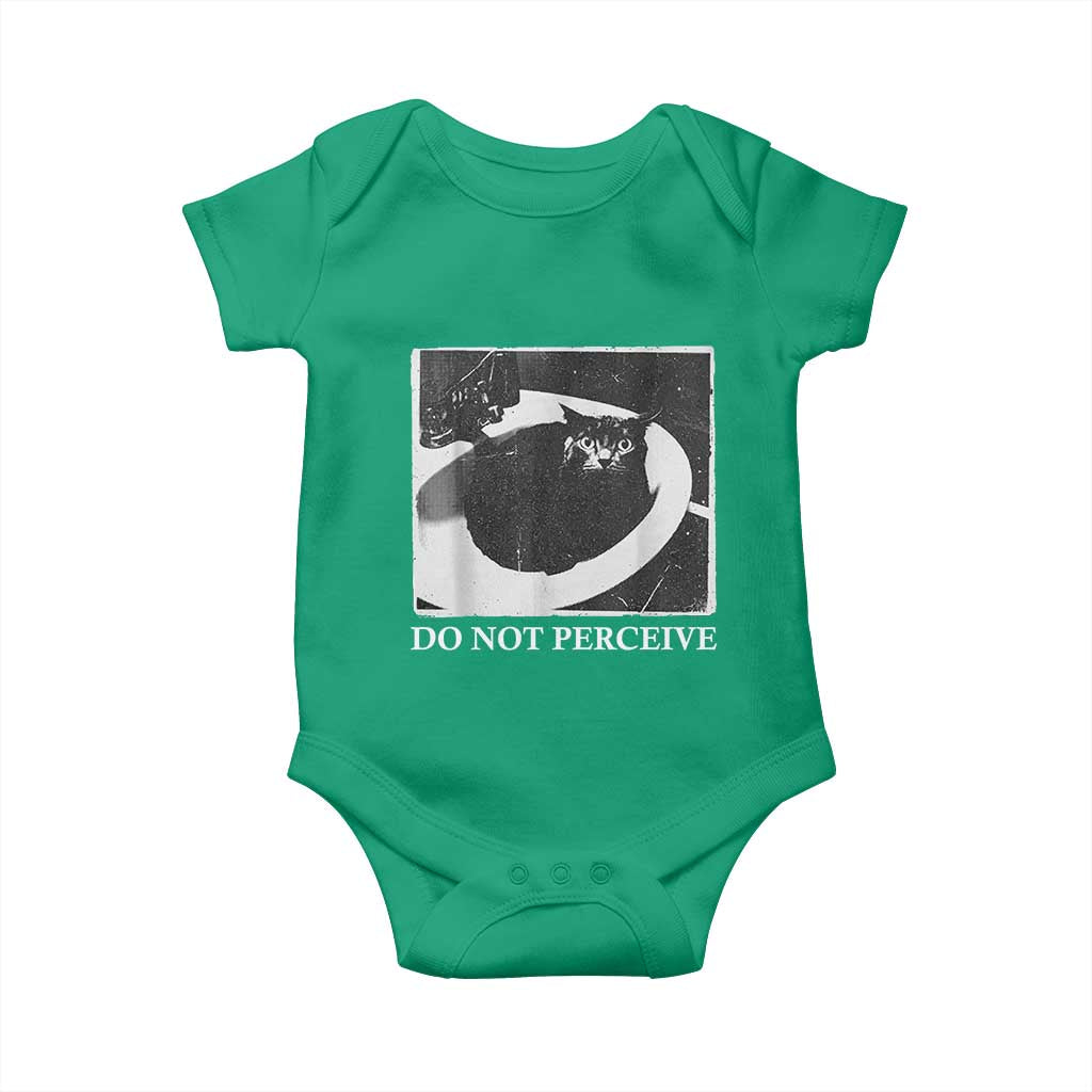 Do Not Perceive Me Funny Meme Cat Lover Baby Onesie Funny Cat Sarcstic Meme