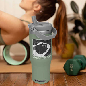 Do Not Perceive Me Funny Meme Cat Lover Flip Straw Tumbler Funny Cat Sarcstic Meme