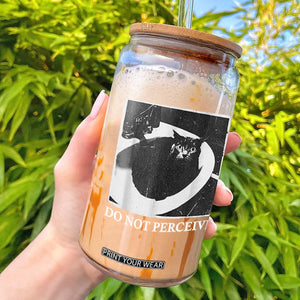 Do Not Perceive Me Funny Meme Cat Lover Glass Can Funny Cat Sarcstic Meme