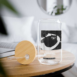 Do Not Perceive Me Funny Meme Cat Lover Glass Can Funny Cat Sarcstic Meme