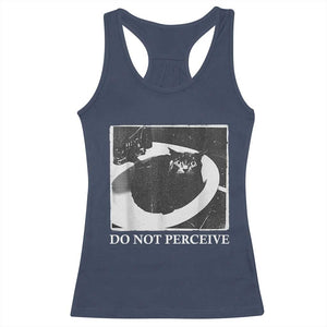 Do Not Perceive Me Funny Meme Cat Lover Racerback Tank Top Funny Cat Sarcstic Meme