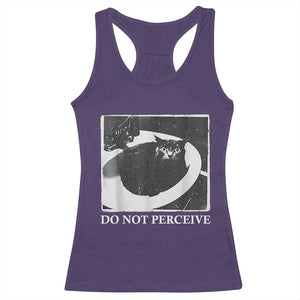 Do Not Perceive Me Funny Meme Cat Lover Racerback Tank Top Funny Cat Sarcstic Meme