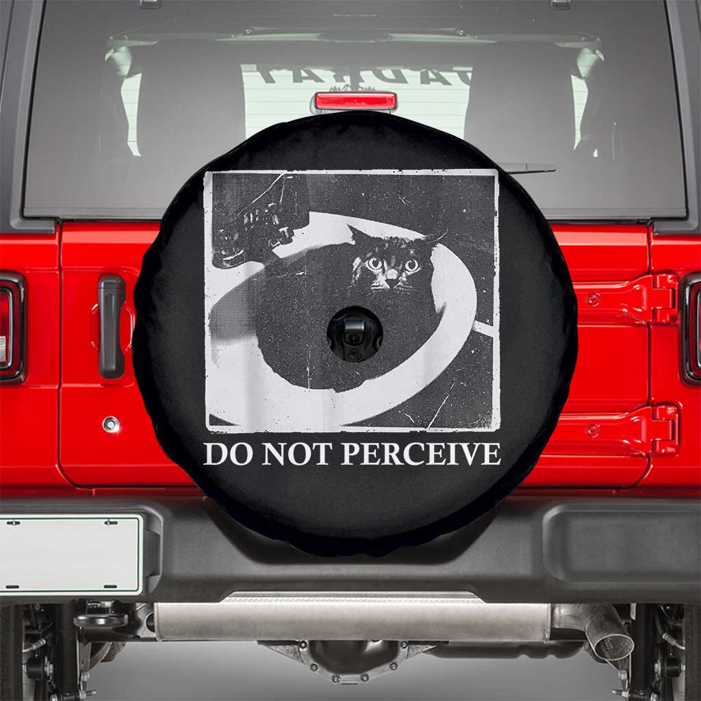 Do Not Perceive Me Funny Meme Cat Lover Spare Tire Cover Funny Cat Sarcstic Meme