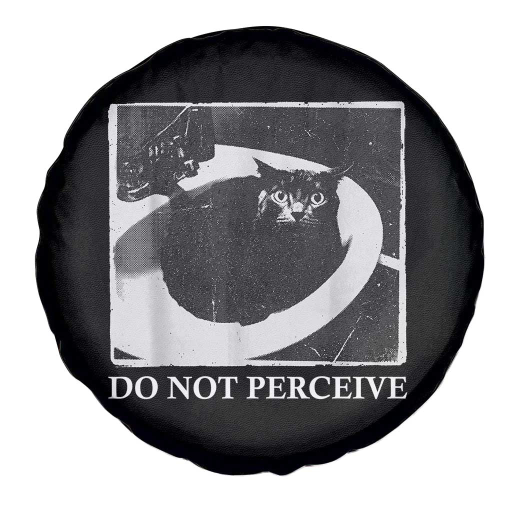 Do Not Perceive Me Funny Meme Cat Lover Spare Tire Cover Funny Cat Sarcstic Meme