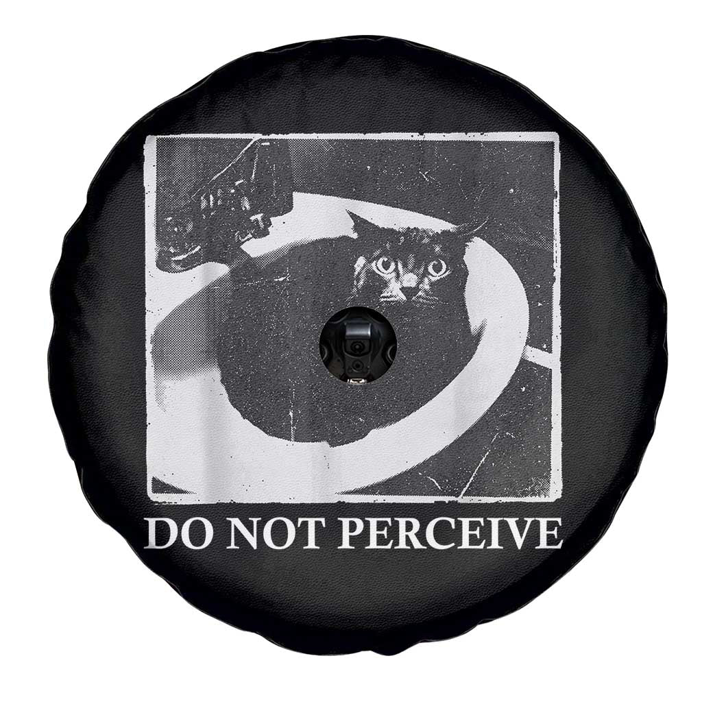 Do Not Perceive Me Funny Meme Cat Lover Spare Tire Cover Funny Cat Sarcstic Meme