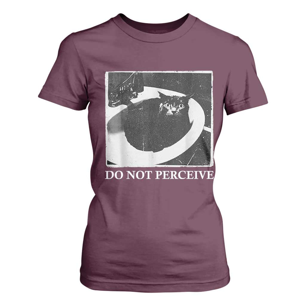 Do Not Perceive Me Funny Meme Cat Lover T Shirt For Women Funny Cat Sarcstic Meme