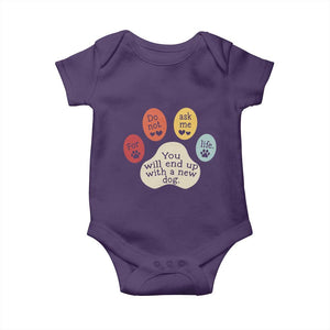 Do Not Ask Me For Life Advice Baby Onesie Funny Sarcastic Dog Lover Gift