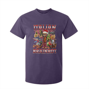 Italian Brainrot Christmas Meme T Shirt For Kid Funny Brain Rot Gen Z Meme TS14 Purple Print Your Wear