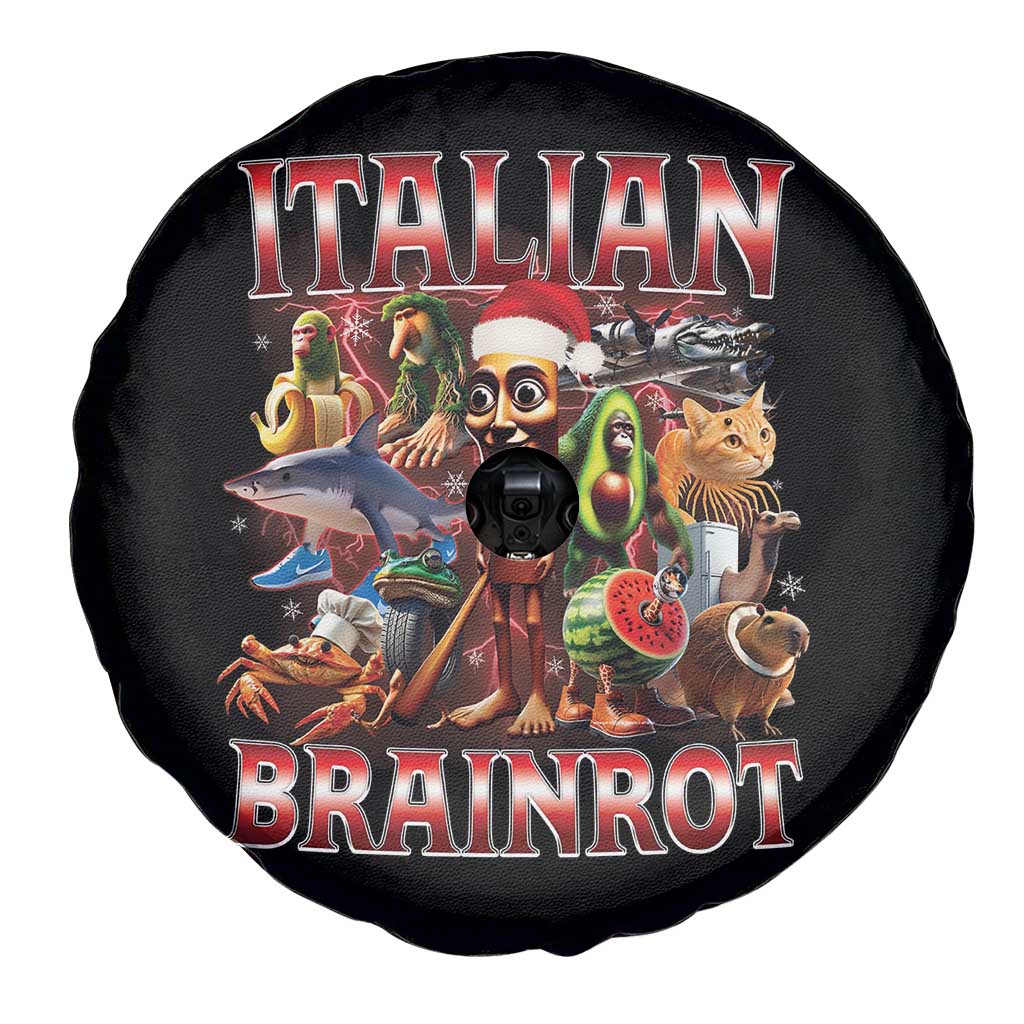 Italian Brainrot Christmas Meme Spare Tire Cover Funny Brain Rot Gen Z Meme TS14 Print Your Wear