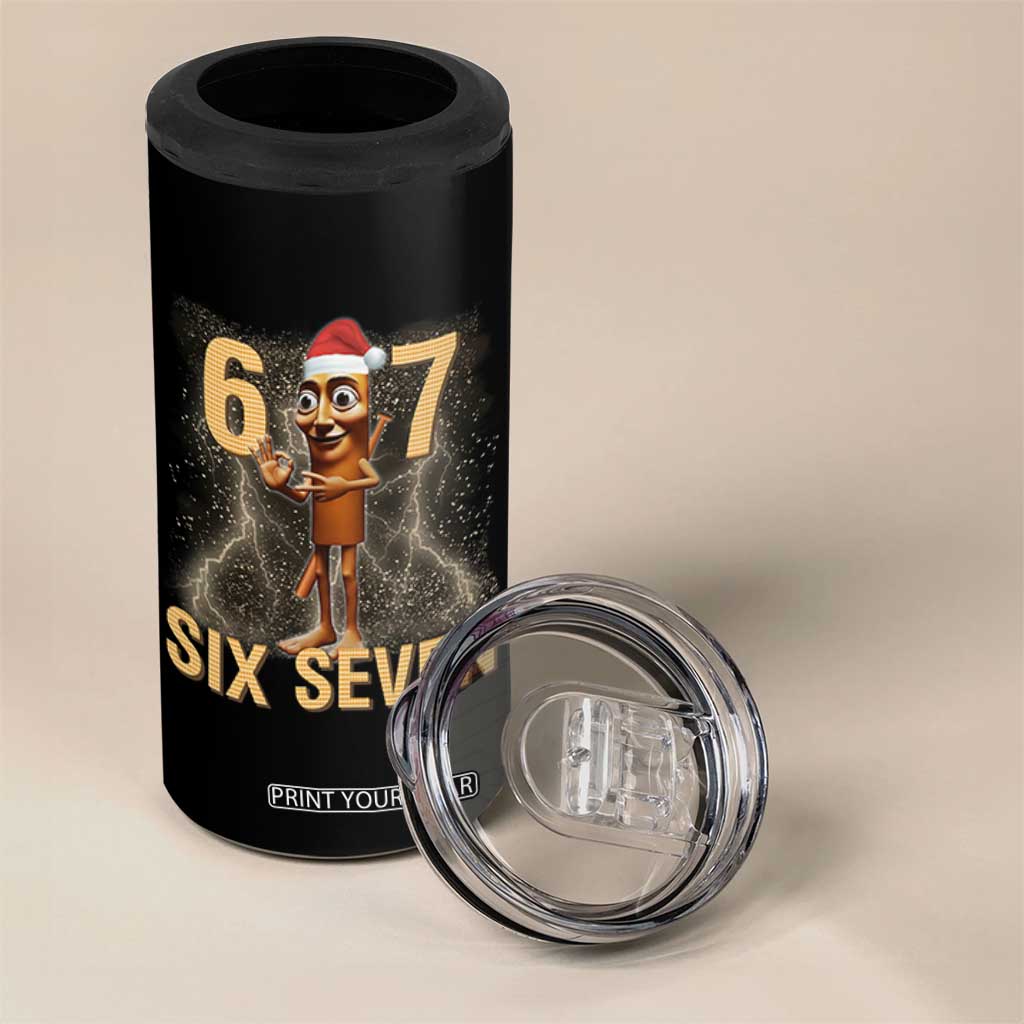 67 Six Seven Italian Brainrot Meme 4 in 1 Can Cooler Tumbler Funny Tung Tung Tung Sahur Christmas TS14 Print Your Wear