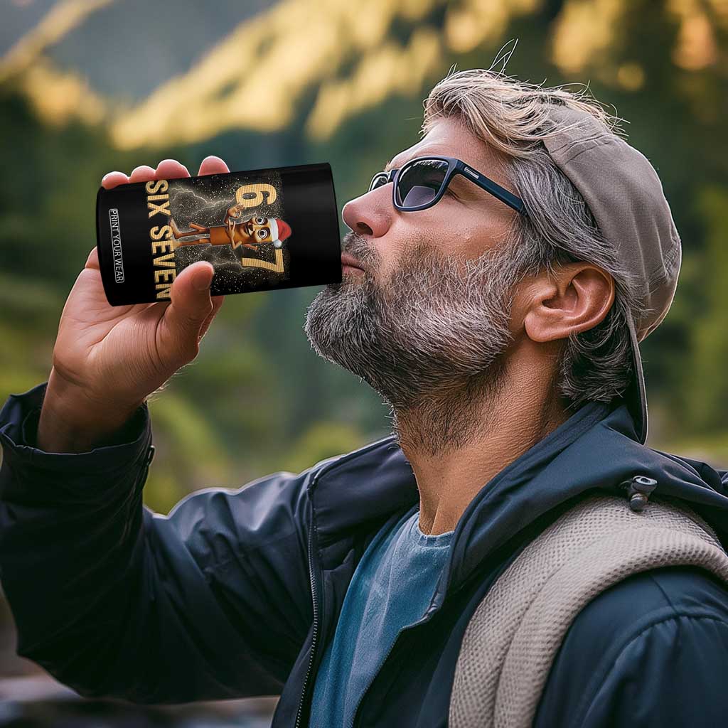 67 Six Seven Italian Brainrot Meme 4 in 1 Can Cooler Tumbler Funny Tung Tung Tung Sahur Christmas TS14 Print Your Wear