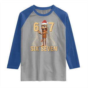 67 Six Seven Italian Brainrot Meme Raglan Shirt Funny Tung Tung Tung Sahur Christmas TS14 Sport Gray Royal Print Your Wear