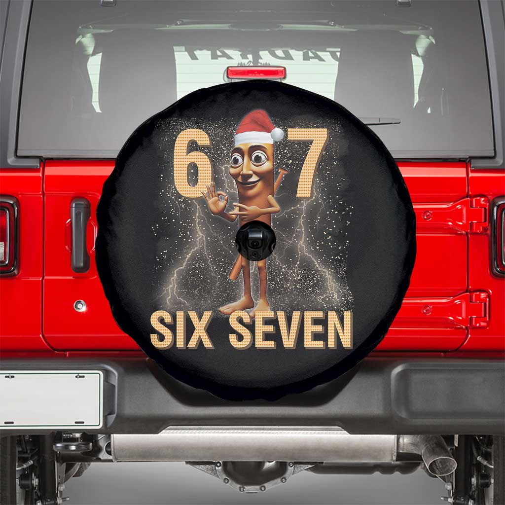 67 Six Seven Italian Brainrot Meme Spare Tire Cover Funny Tung Tung Tung Sahur Christmas TS14 Black Print Your Wear
