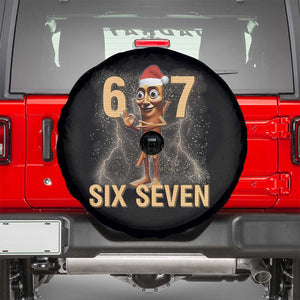 67 Six Seven Italian Brainrot Meme Spare Tire Cover Funny Tung Tung Tung Sahur Christmas TS14 Black Print Your Wear