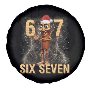 67 Six Seven Italian Brainrot Meme Spare Tire Cover Funny Tung Tung Tung Sahur Christmas TS14 Print Your Wear