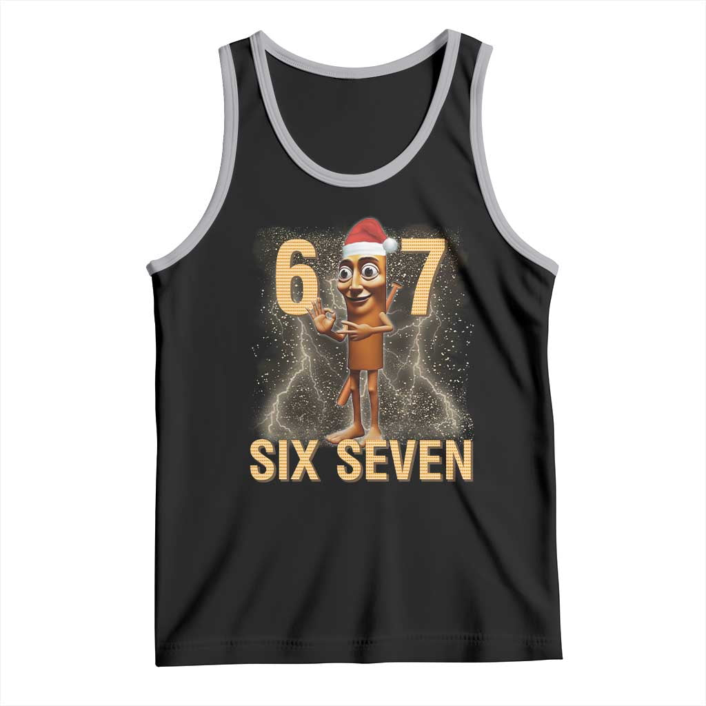 67 Six Seven Italian Brainrot Meme Tank Top Funny Tung Tung Tung Sahur Christmas TS14 Black Athletic Heather Print Your Wear