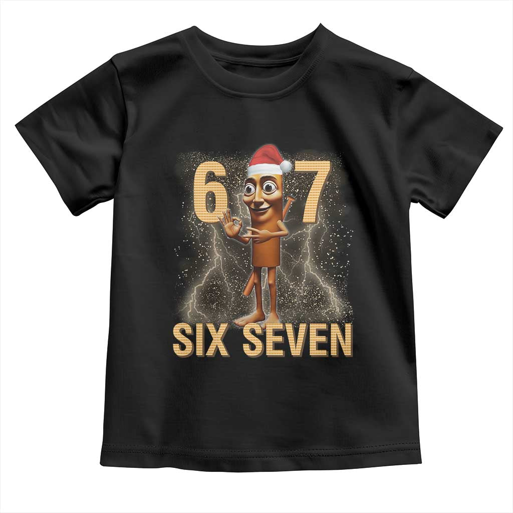 67 Six Seven Italian Brainrot Meme Toddler T Shirt Funny Tung Tung Tung Sahur Christmas TS14 Black Print Your Wear