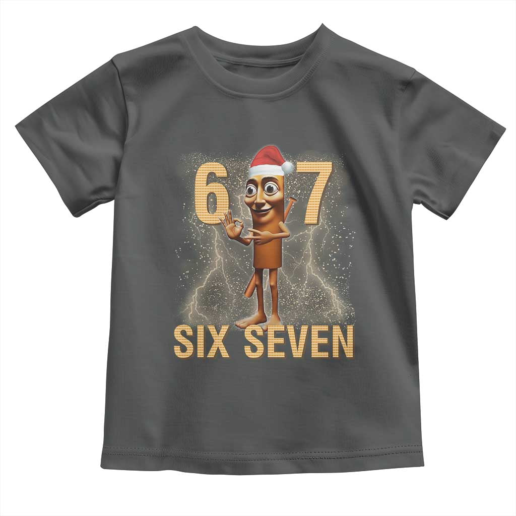 67 Six Seven Italian Brainrot Meme Toddler T Shirt Funny Tung Tung Tung Sahur Christmas TS14 Dark Heather Print Your Wear
