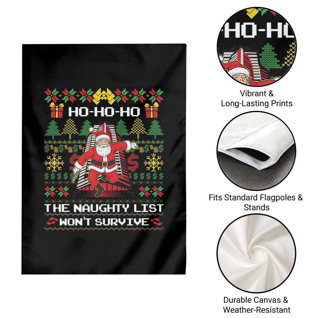 Nakatomi Plaza Christmas Garden Flag Funny Santa Gun Cosplay Xmas TS14 Print Your Wear