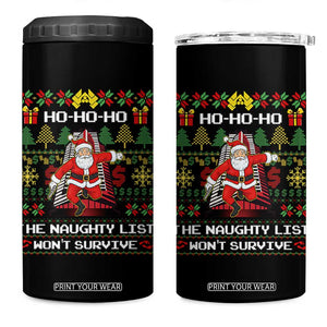 Nakatomi Plaza Christmas 4 in 1 Can Cooler Tumbler Funny Santa Gun Cosplay Xmas TS14 One Size: 16 oz Black Print Your Wear