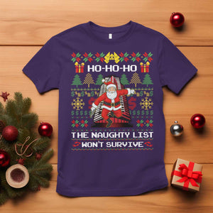 Nakatomi Plaza Christmas T Shirt Funny Santa Gun Cosplay Xmas TS14 Purple Print Your Wear
