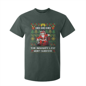 Nakatomi Plaza Christmas T Shirt For Kid Funny Santa Gun Cosplay Xmas TS14 Dark Forest Green Print Your Wear