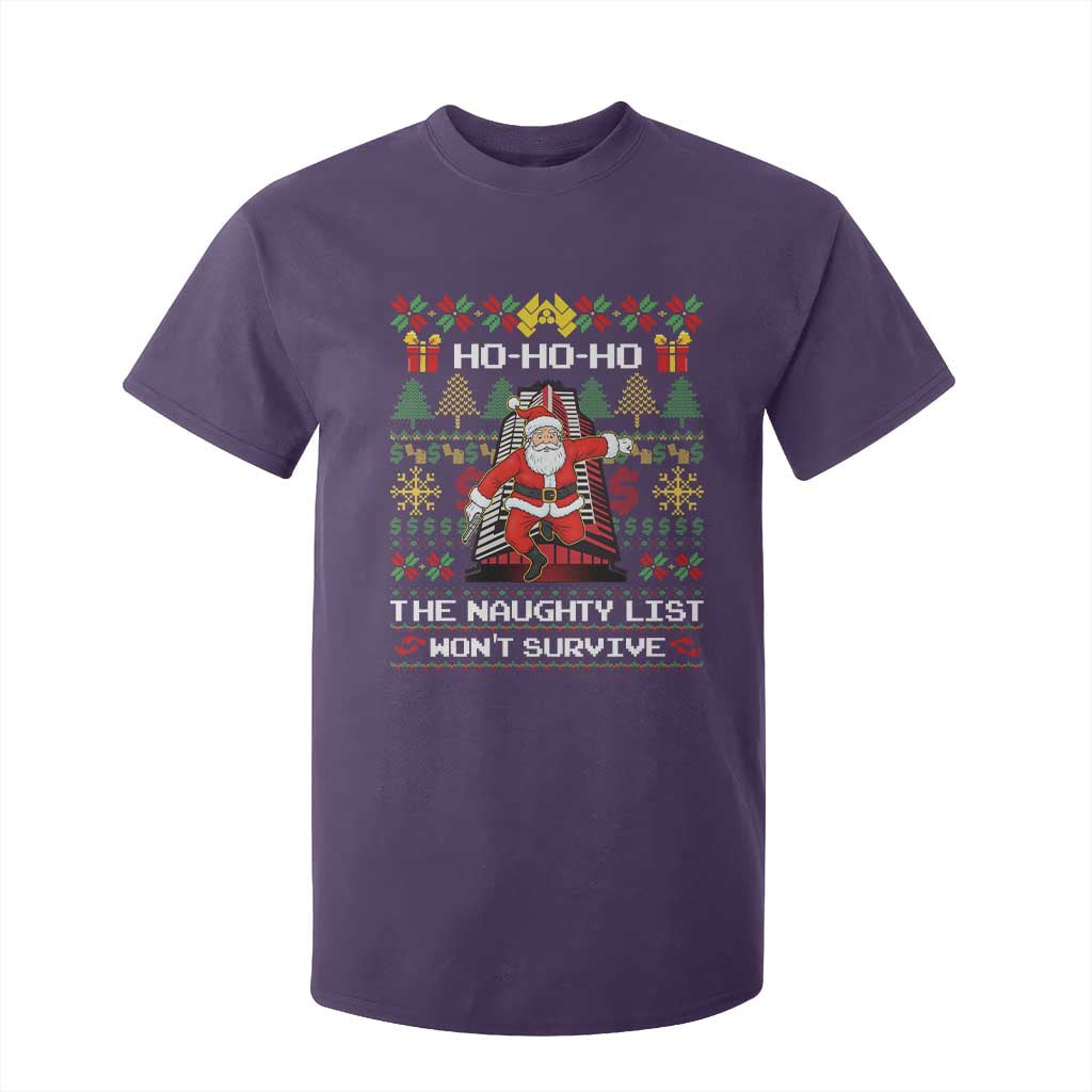 Nakatomi Plaza Christmas T Shirt For Kid Funny Santa Gun Cosplay Xmas TS14 Purple Print Your Wear