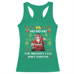 Nakatomi Plaza Christmas Racerback Tank Top Funny Santa Gun Cosplay Xmas TS14 Irish Green Print Your Wear