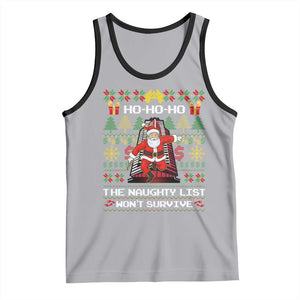 Nakatomi Plaza Christmas Tank Top Funny Santa Gun Cosplay Xmas TS14 Athletic Heather Black Print Your Wear