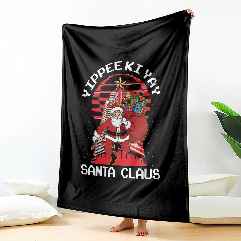 Nakatomi Plaza Christmas Throw Blanket Yippee Ki Yay Santa Claus TS14 Print Your Wear