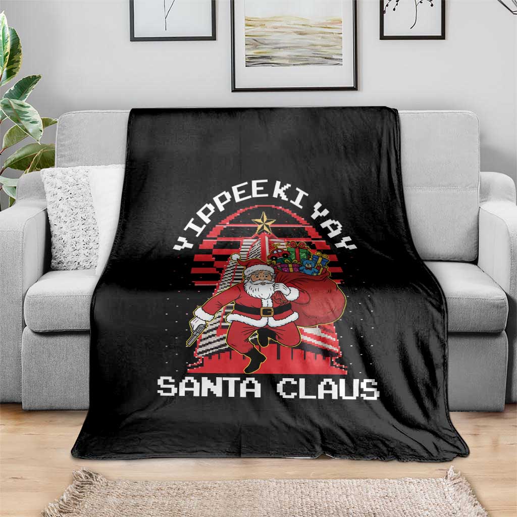 Nakatomi Plaza Christmas Throw Blanket Yippee Ki Yay Santa Claus TS14 Print Your Wear
