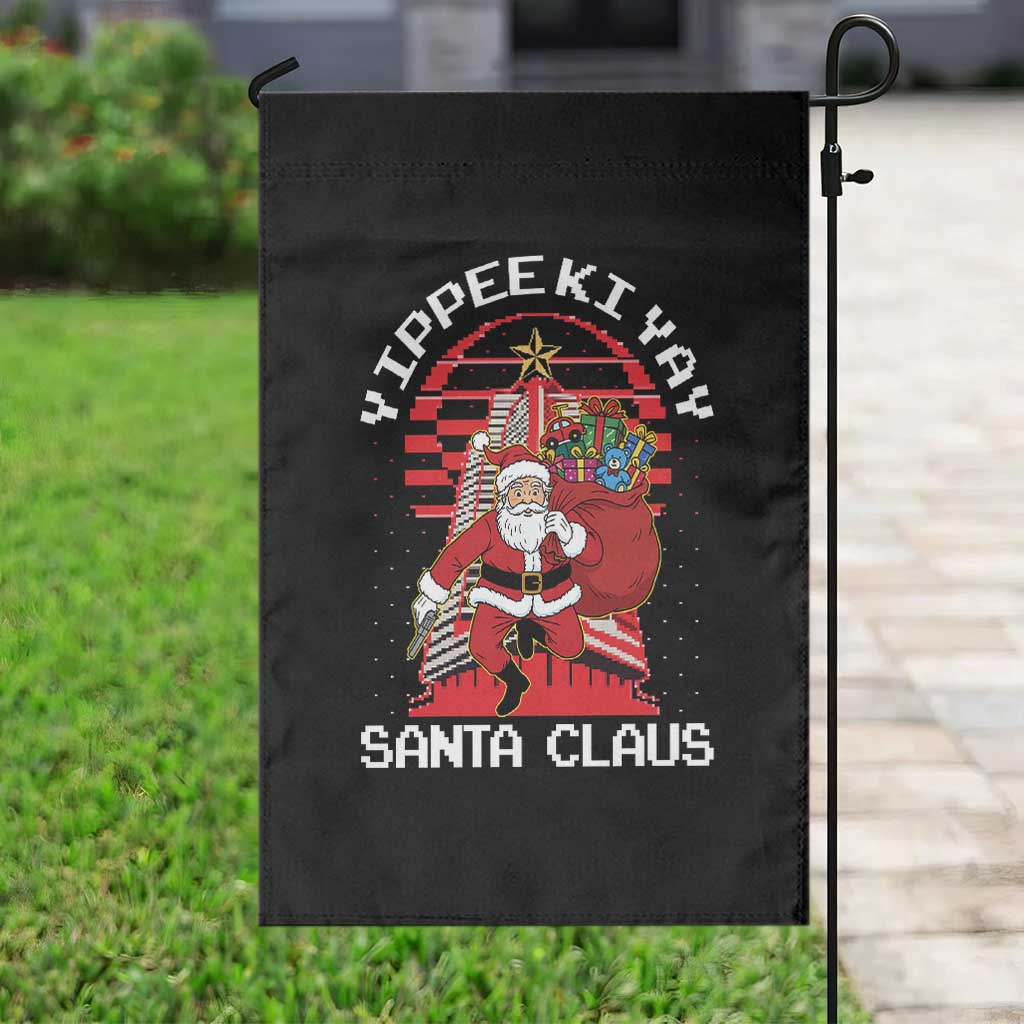Nakatomi Plaza Christmas Garden Flag Yippee Ki Yay Santa Claus TS14 Print Your Wear