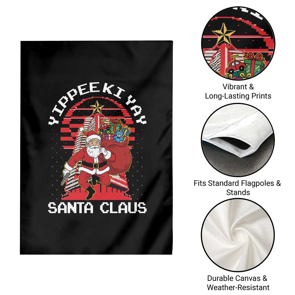 Nakatomi Plaza Christmas Garden Flag Yippee Ki Yay Santa Claus TS14 Print Your Wear