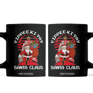 Nakatomi Plaza Christmas Coffee Mug Yippee Ki Yay Santa Claus TS14 Black Print Your Wear
