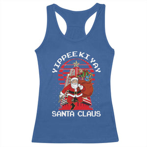 Nakatomi Plaza Christmas Racerback Tank Top Yippee Ki Yay Santa Claus TS14 Royal Blue Print Your Wear