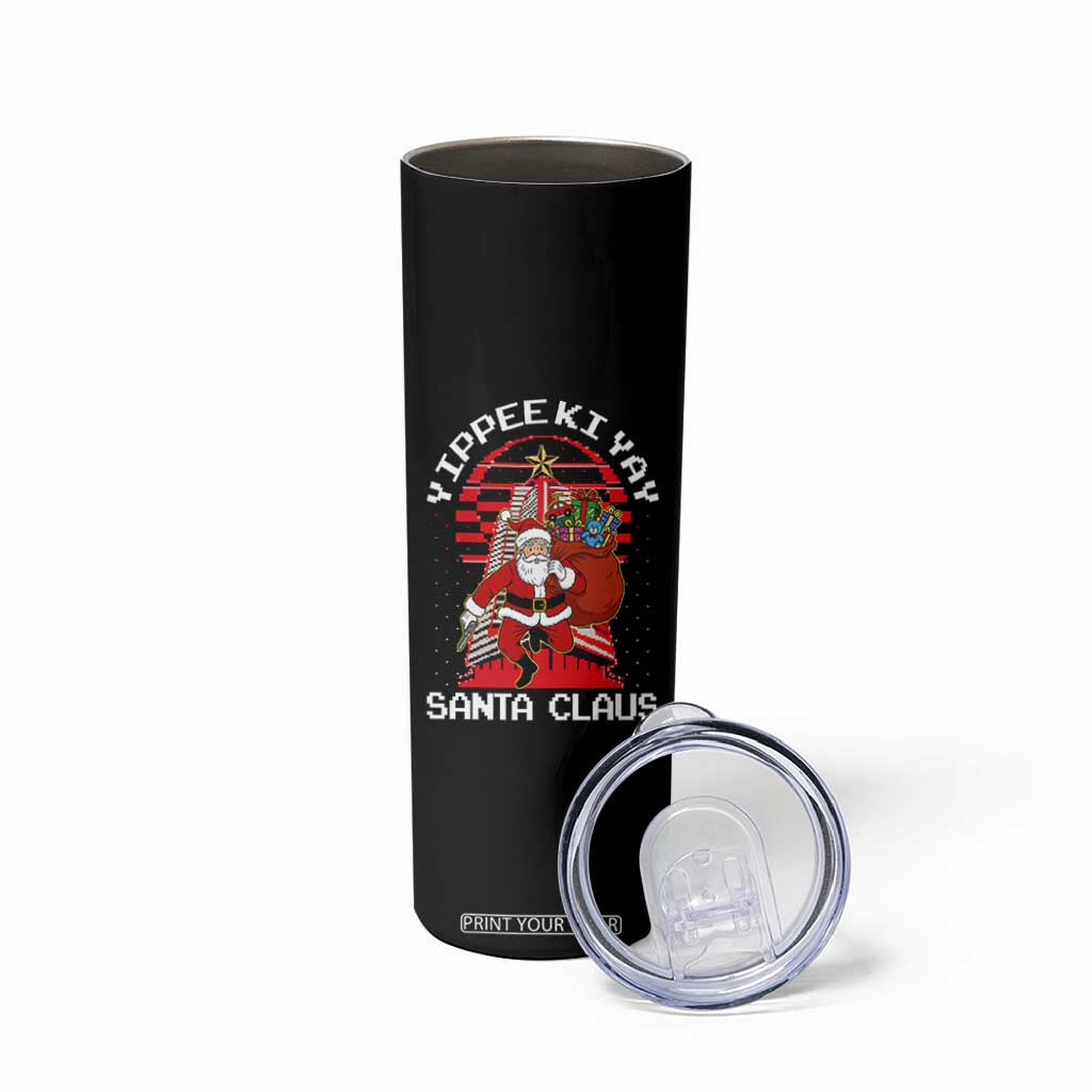Nakatomi Plaza Christmas Skinny Tumbler Yippee Ki Yay Santa Claus TS14 Print Your Wear