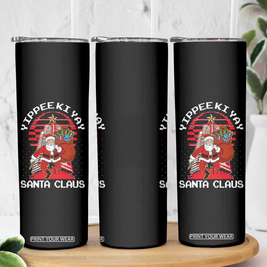Nakatomi Plaza Christmas Skinny Tumbler Yippee Ki Yay Santa Claus TS14 Print Your Wear