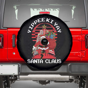 Nakatomi Plaza Christmas Spare Tire Cover Yippee Ki Yay Santa Claus TS14 Black Print Your Wear